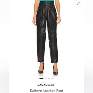 L’academie Kathryn leather pant - NWT - size M